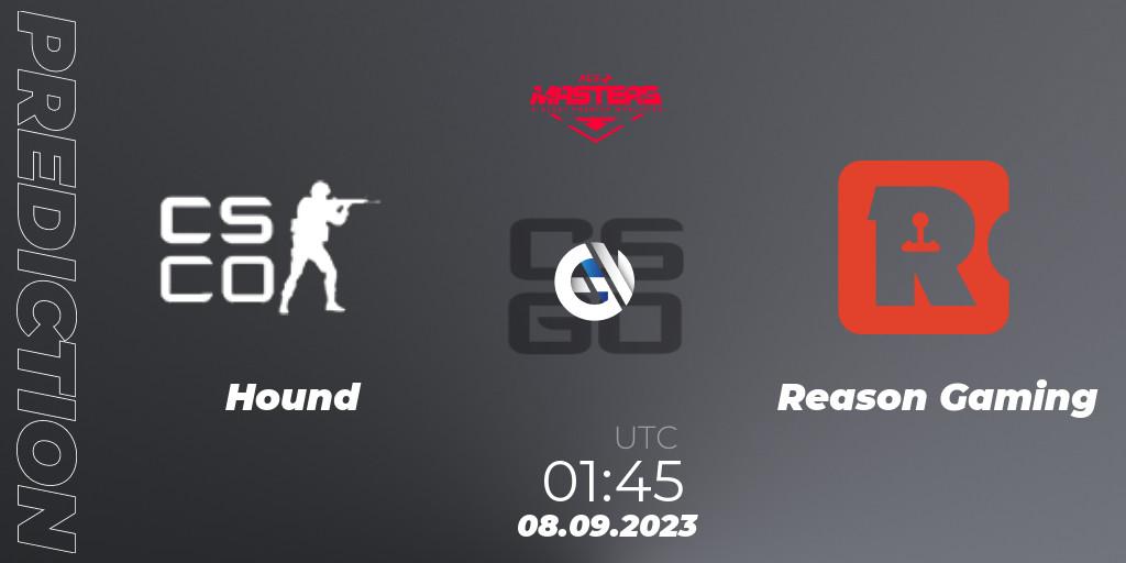 Hound contre Reason Gaming : prédiction de match. 08.09.2023 at 01:45. Counter-Strike (CS2), Ace North American Masters Fall 2023 - BLAST Premier Qualifier