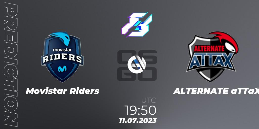 Movistar Riders contre ALTERNATE aTTaX : prédiction de match. 11.07.23. CS2 (CS:GO), Gamers8 2023 Europe Open Qualifier 2