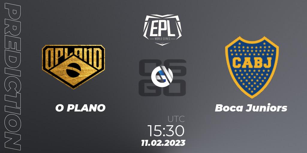 O PLANO contre Boca Juniors : prédiction de match. 11.02.2023 at 15:30. Counter-Strike (CS2), EPL World Series: Americas Season 2