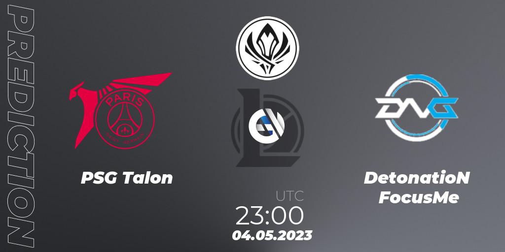 PSG Talon contre DetonatioN FocusMe : prédiction de match. 02.05.23. LoL, Mid-Season Invitational 2023 Group B