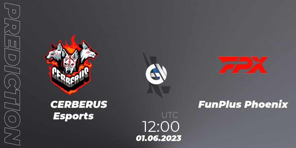 CERBERUS Esports contre FunPlus Phoenix : prédiction de match. 01.06.23. Wild Rift, WRL Asia 2023 - Season 1 - Regular Season