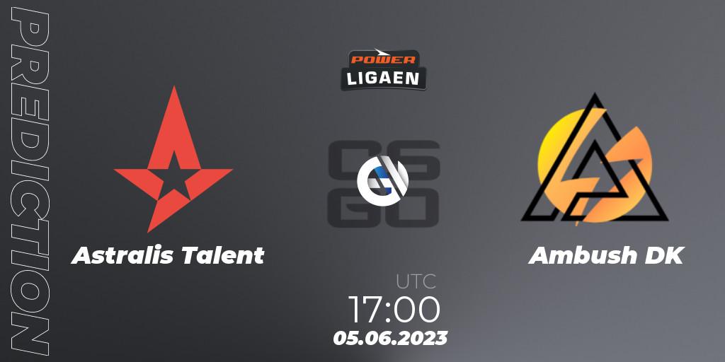 Astralis Talent contre Ambush : prédiction de match. 05.06.23. CS2 (CS:GO), Dust2.dk Ligaen Season 23