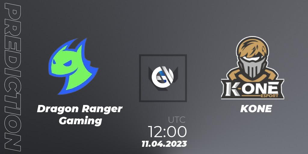 Dragon Ranger Gaming contre KONE : prédiction de match. 11.04.23. VALORANT, FGC Valorant Invitational 2023: Act 1