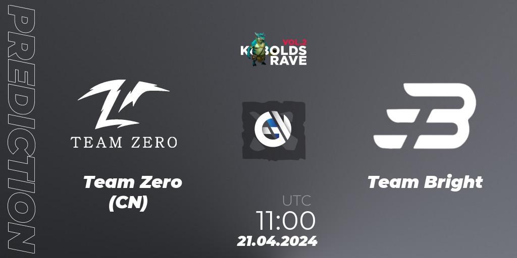 Team Zero (CN) contre Team Bright : prédiction de match. 29.04.2024 at 05:20. Dota 2, Cringe Station Kobolds Rave 2