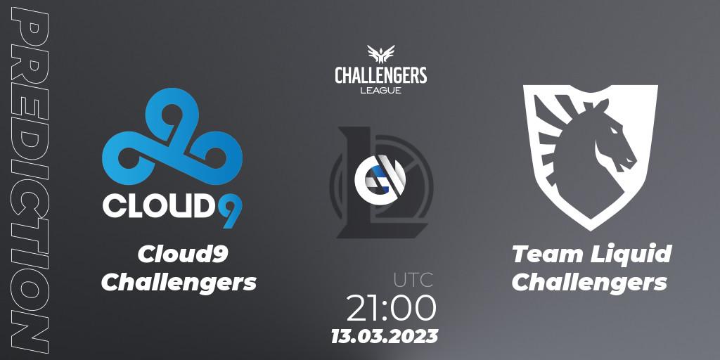 Cloud9 Challengers contre Team Liquid Challengers : prédiction de match. 13.03.23. LoL, NACL 2023 Spring - Playoffs