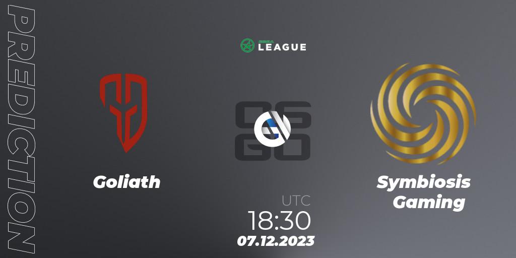 Goliath contre Symbiosis Gaming : prédiction de match. 07.12.23. CS2 (CS:GO), ESEA Season 47: Open Division - South Africa
