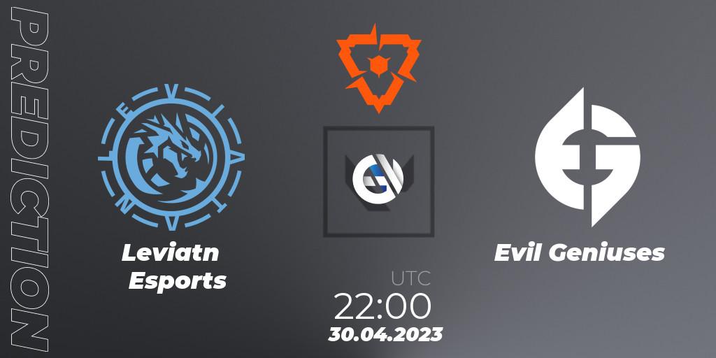 Leviatán Esports contre Evil Geniuses : prédiction de match. 30.04.23. VALORANT, VCT 2023: Americas League