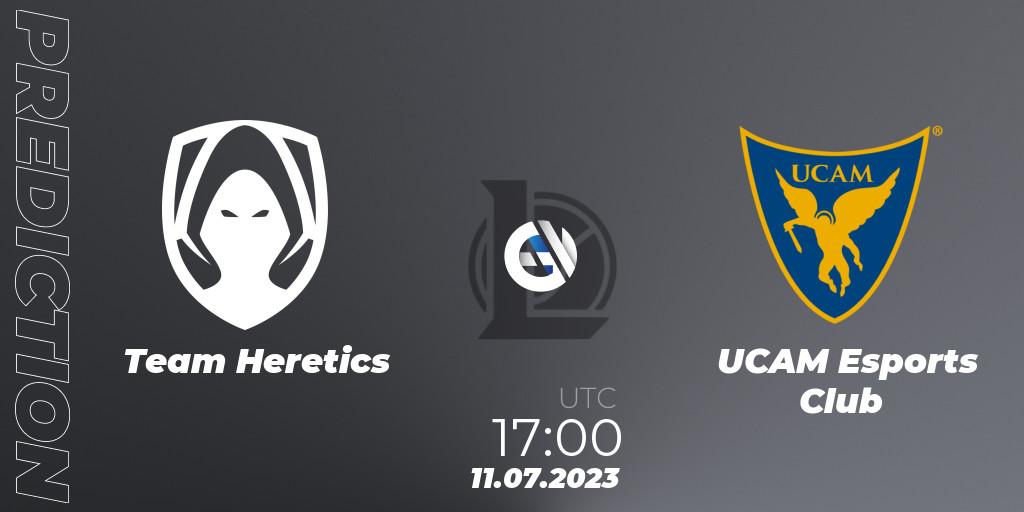 Los Heretics contre UCAM Esports Club : prédiction de match. 11.07.2023 at 17:00. LoL, Superliga Summer 2023 - Group Stage