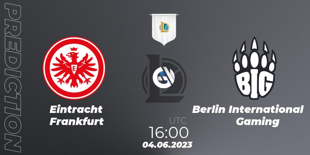 Eintracht Frankfurt contre Berlin International Gaming : prédiction de match. 04.06.23. LoL, Prime League Summer 2023 - Group Stage