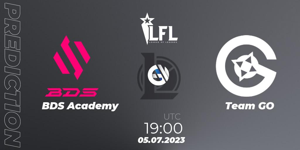 BDS Academy contre Team GO : prédiction de match. 05.07.23. LoL, LFL Summer 2023 - Group Stage