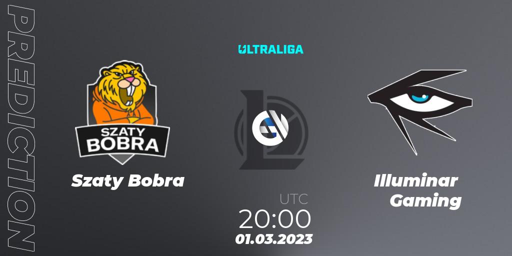 Szaty Bobra contre Illuminar Gaming : prédiction de match. 27.02.2023 at 20:00. LoL, Ultraliga Season 9 - Group Stage