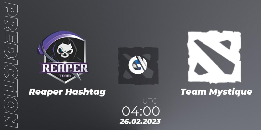 Reaper Hashtag contre Team Mystique : prédiction de match. 26.02.23. Dota 2, GGWP Dragon Series 1