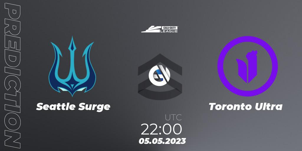 Seattle Surge contre Toronto Ultra : prédiction de match. 05.05.2023 at 22:00. Call of Duty, Call of Duty League 2023: Stage 5 Major Qualifiers