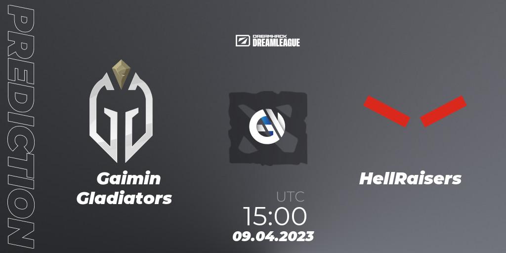 Gaimin Gladiators contre ex-HellRaisers : prédiction de match. 09.04.2023 at 15:24. Dota 2, DreamLeague Season 19 - Group Stage 1