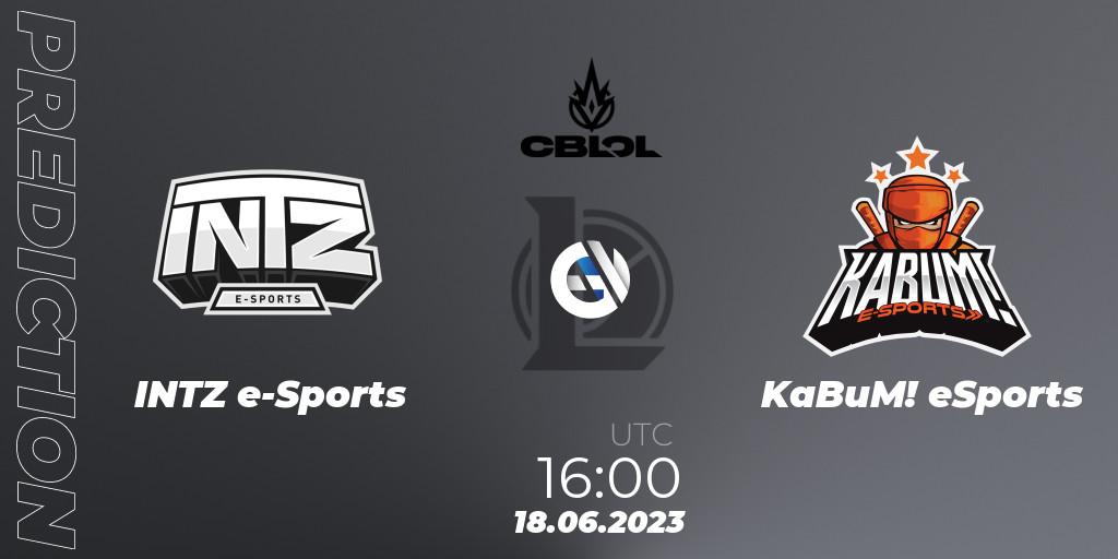 INTZ e-Sports contre KaBuM! eSports : prédiction de match. 18.06.23. LoL, CBLOL Split 2 2023 Regular Season