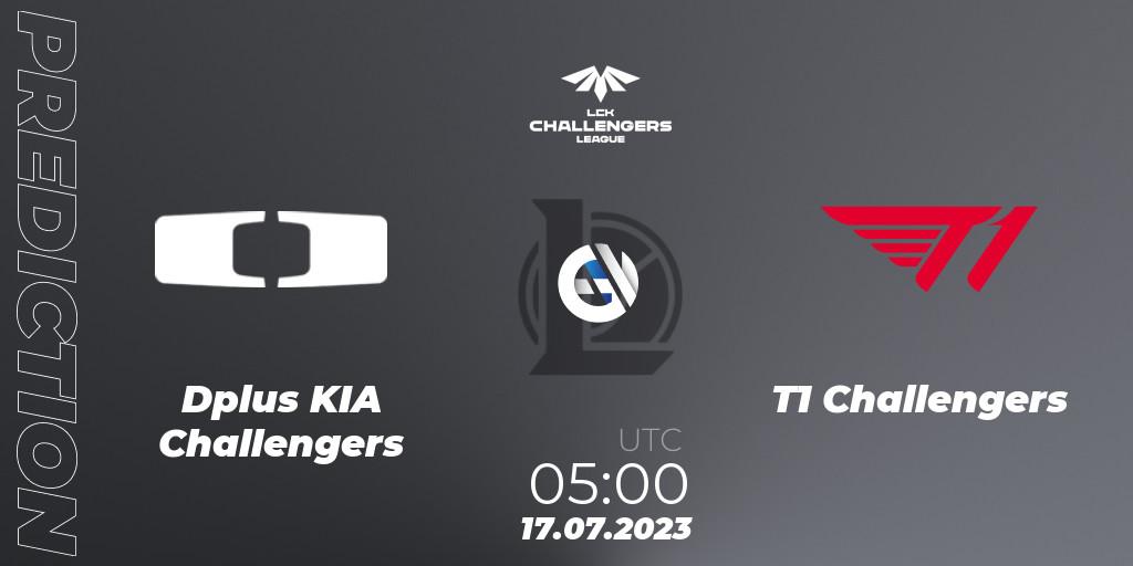 Dplus KIA Challengers contre T1 Challengers : prédiction de match. 17.07.23. LoL, LCK Challengers League 2023 Summer - Group Stage