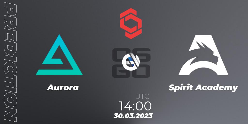 Aurora contre Spirit Academy : prédiction de match. 30.03.23. CS2 (CS:GO), CCT Central Europe Series #5