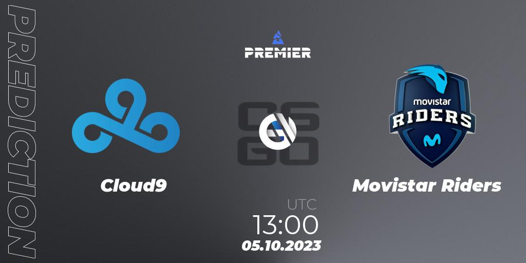Cloud9 contre Movistar Riders : prédiction de match. 05.10.23. CS2 (CS:GO), BLAST Premier Fall Showdown 2023