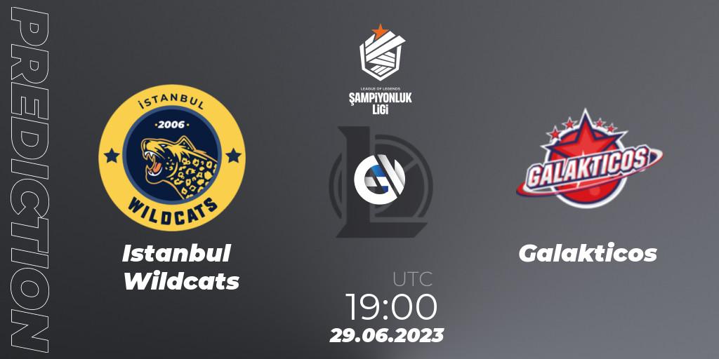 Istanbul Wildcats contre Galakticos : prédiction de match. 29.06.2023 at 19:00. LoL, TCL Summer 2023 - Group Stage