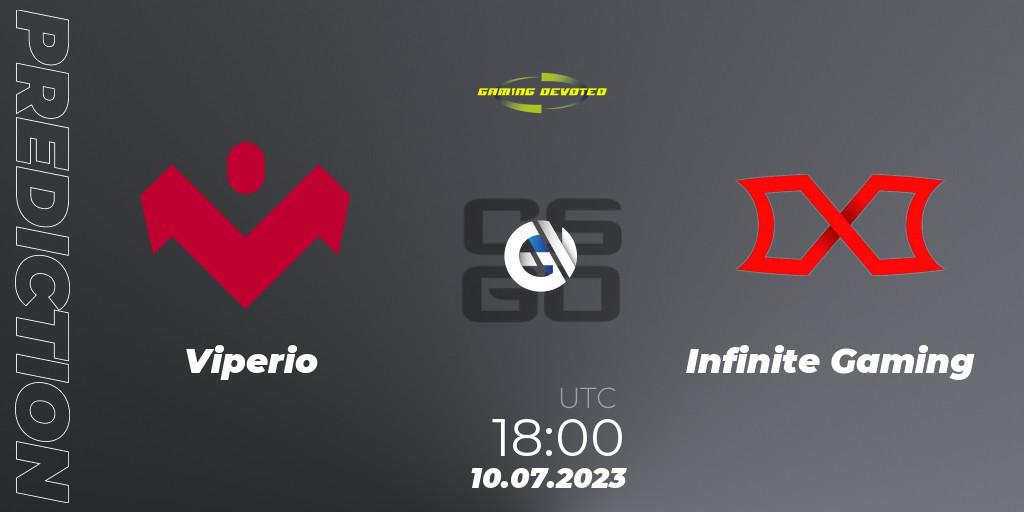 Viperio contre Infinite Gaming : prédiction de match. 10.07.23. CS2 (CS:GO), Gaming Devoted Become The Best: Series #2