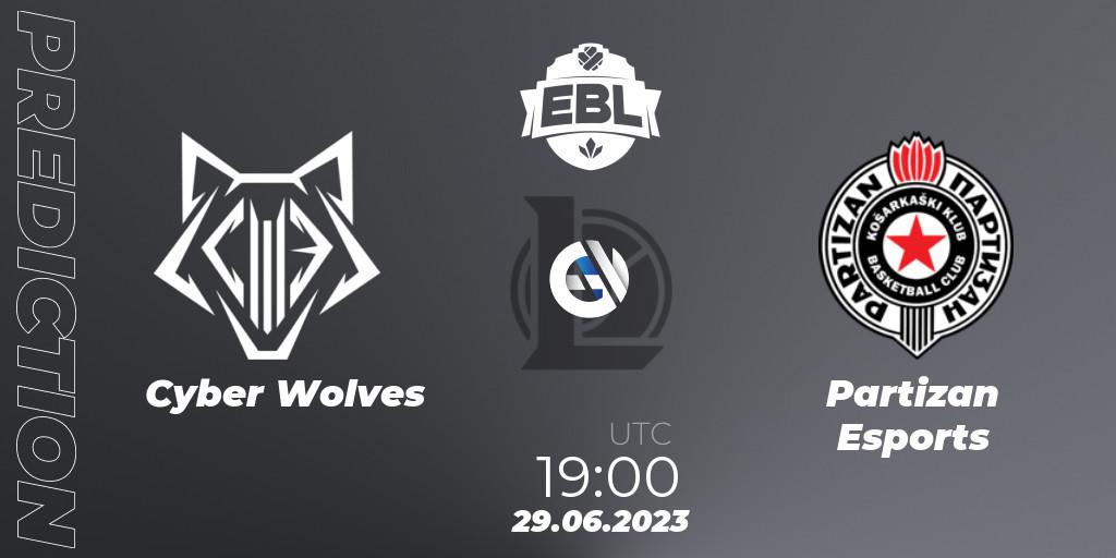 Cyber Wolves contre Partizan Esports : prédiction de match. 15.06.23. LoL, Esports Balkan League Season 13