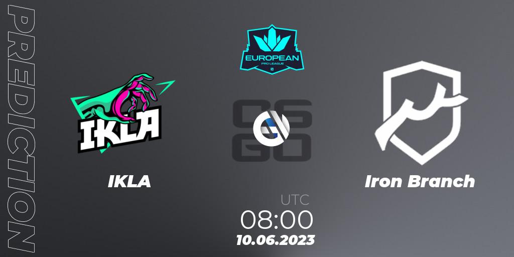 IKLA contre Iron Branch : prédiction de match. 10.06.23. CS2 (CS:GO), European Pro League Season 8