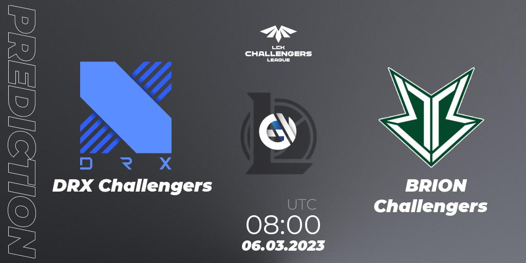 DRX Challengers contre Brion Esports Challengers : prédiction de match. 06.03.23. LoL, LCK Challengers League 2023 Spring