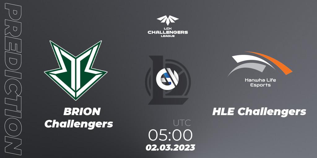 Brion Esports Challengers contre HLE Challengers : prédiction de match. 02.03.2023 at 05:00. LoL, LCK Challengers League 2023 Spring
