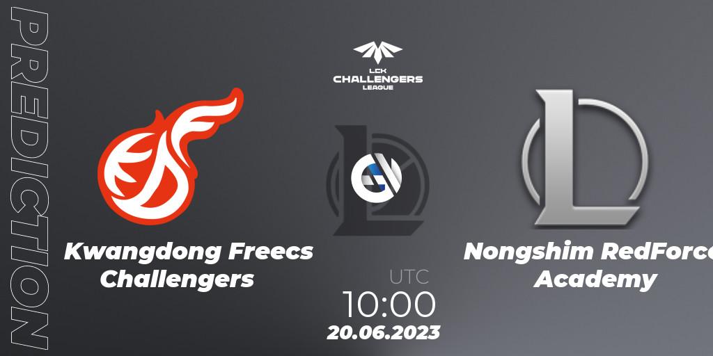 Kwangdong Freecs Challengers contre Nongshim RedForce Academy : prédiction de match. 20.06.23. LoL, LCK Challengers League 2023 Summer - Group Stage
