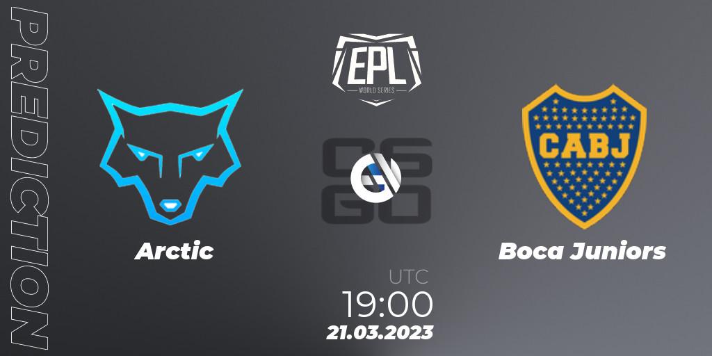 Arctic contre Boca Juniors : prédiction de match. 21.03.23. CS2 (CS:GO), EPL World Series: Americas Season 3