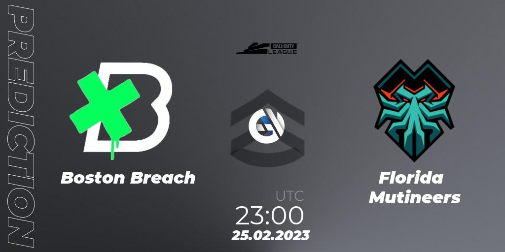 Boston Breach contre Florida Mutineers : prédiction de match. 25.02.2023 at 23:00. Call of Duty, Call of Duty League 2023: Stage 3 Major Qualifiers