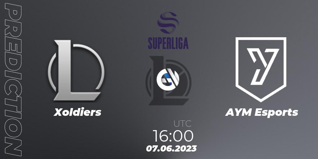 Xoldiers contre AYM Esports : prédiction de match. 07.06.23. LoL, LVP Superliga 2nd Division 2023 Summer