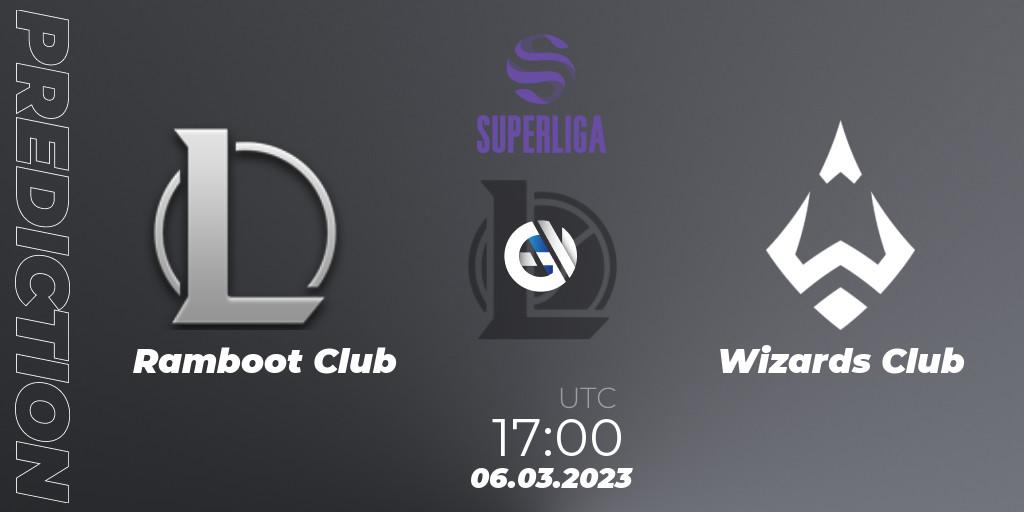 Ramboot Club contre Wizards Club : prédiction de match. 06.03.2023 at 21:00. LoL, LVP Superliga 2nd Division Spring 2023 - Group Stage