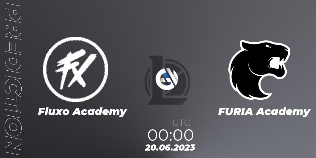 Fluxo Academy contre FURIA Academy : prédiction de match. 20.06.23. LoL, CBLOL Academy Split 2 2023 - Group Stage