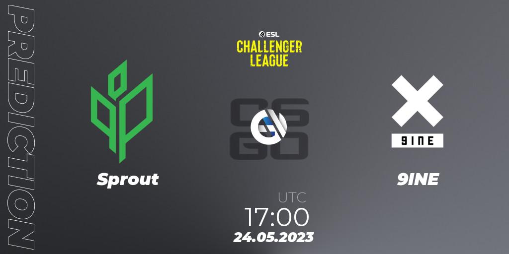 Sprout contre 9INE : prédiction de match. 24.05.2023 at 17:00. Counter-Strike (CS2), ESL Challenger League Season 45: Europe