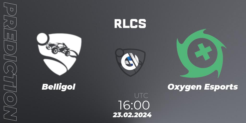 Belligol contre Oxygen Esports : prédiction de match. 23.02.2024 at 16:00. Rocket League, RLCS 2024 - Major 1: Europe Open Qualifier 2