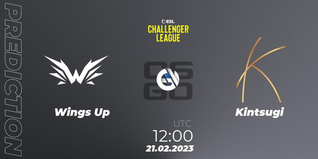 Wings Up contre Kintsugi : prédiction de match. 03.03.2023 at 12:00. Counter-Strike (CS2), ESL Challenger League Season 44: Asia-Pacific