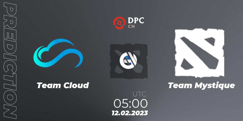 Team Cloud contre Team Mystique : prédiction de match. 12.02.23. Dota 2, DPC 2022/2023 Winter Tour 1: CN Division II (Lower)