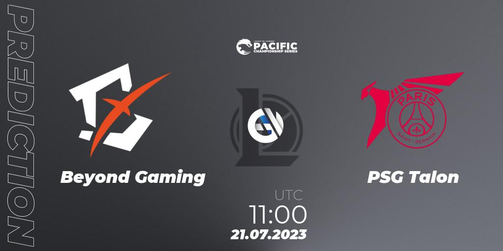 Beyond Gaming contre PSG Talon : prédiction de match. 21.07.23. LoL, PACIFIC Championship series Group Stage