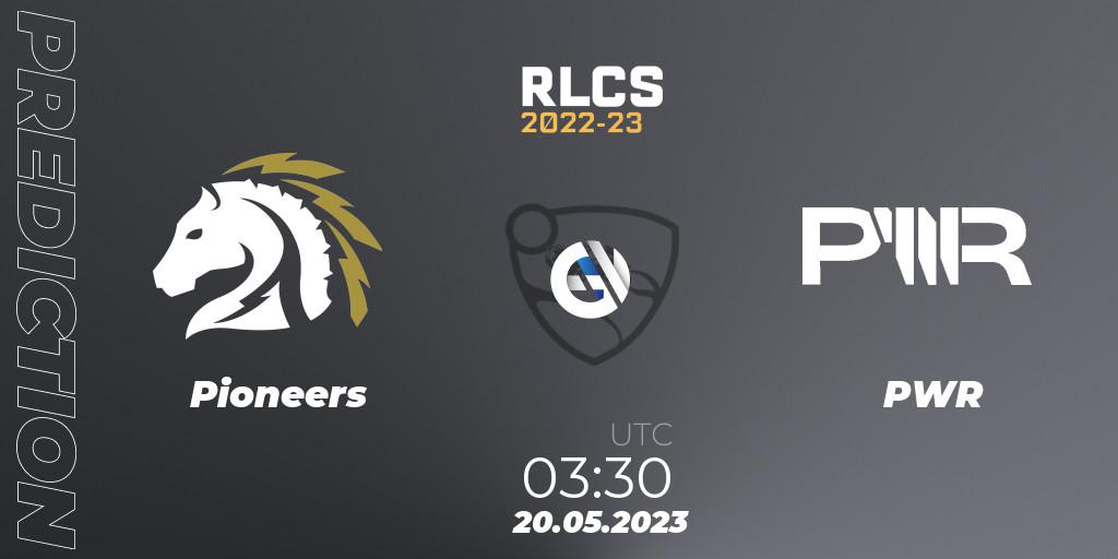Pioneers contre PWR : prédiction de match. 20.05.2023 at 03:30. Rocket League, RLCS 2022-23 - Spring: Oceania Regional 2 - Spring Cup