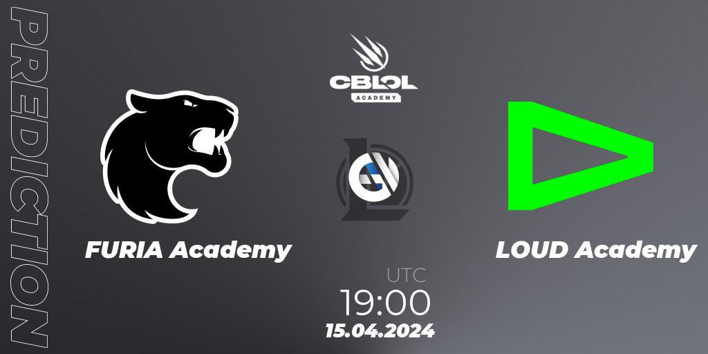 FURIA Academy contre LOUD Academy : prédiction de match. 15.04.24. LoL, CBLOL Academy Split 1 2024