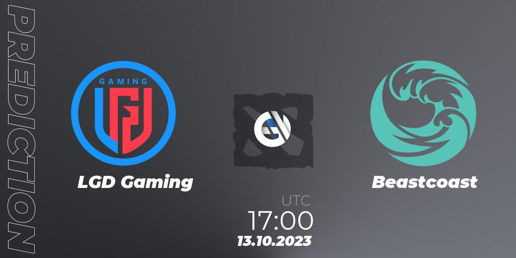 LGD Gaming contre Beastcoast : prédiction de match. 13.10.23. Dota 2, The International 2023 - Group Stage
