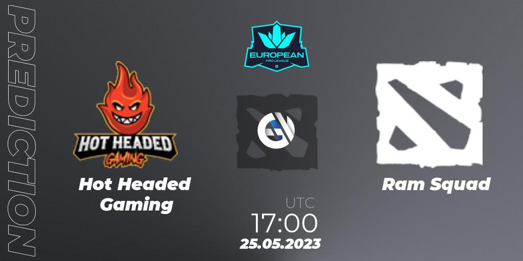 Hot Headed Gaming contre Ram Squad : prédiction de match. 25.05.2023 at 16:59. Dota 2, European Pro League Season 9