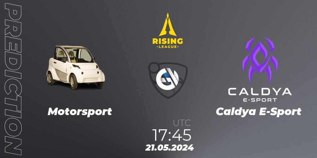 Motorsport contre Caldya E-Sport : prédiction de match. 21.05.2024 at 17:45. Rocket League, Rising League 2024 — Split 1 — Main Event