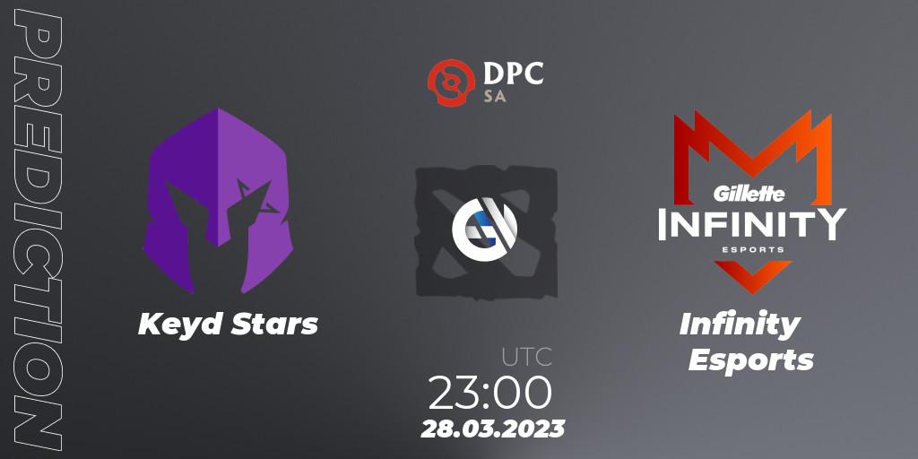 Keyd Stars contre Infinity Esports : prédiction de match. 29.03.23. Dota 2, DPC 2023 Tour 2: SA Division I (Upper)