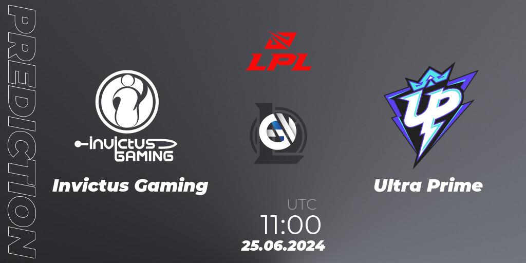 Invictus Gaming contre Ultra Prime : prédiction de match. 25.06.2024 at 09:00. LoL, LPL 2024 Summer - Group Stage