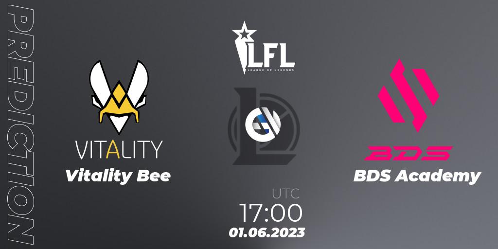 Vitality Bee contre BDS Academy : prédiction de match. 01.06.2023 at 17:00. LoL, LFL Summer 2023 - Group Stage