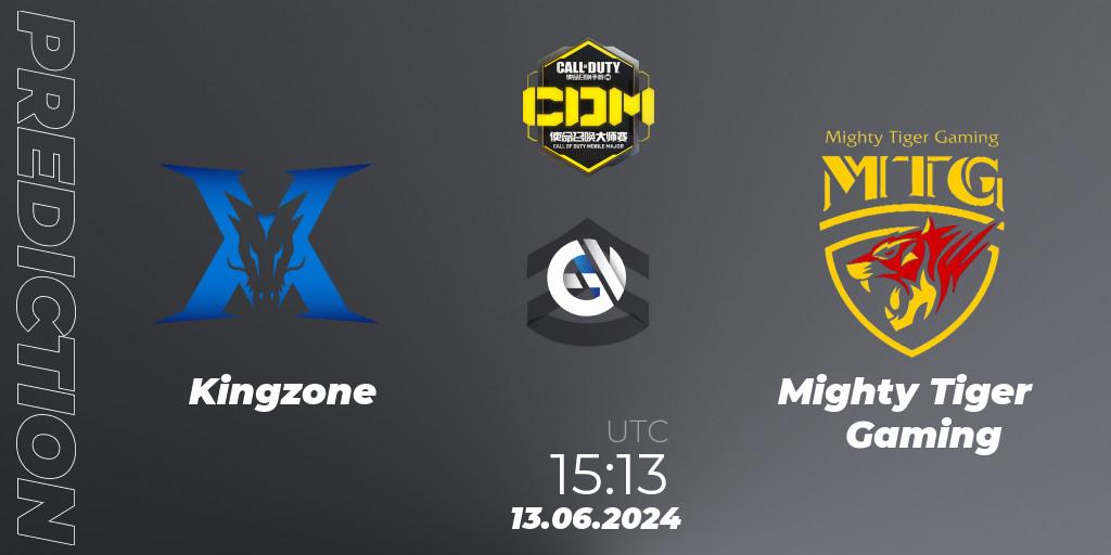  Kingzone contre Mighty Tiger Gaming : prédiction de match. 06.07.2024 at 13:00. Call of Duty, China Masters 2024 S8: Regular Season