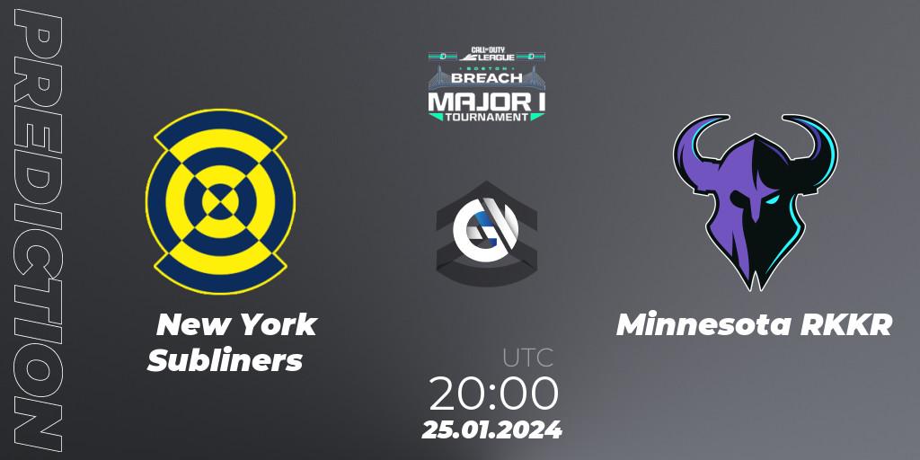 New York Subliners contre Minnesota RØKKR : prédiction de match. 25.01.2024 at 20:00. Call of Duty, Call of Duty League 2024: Stage 1 Major