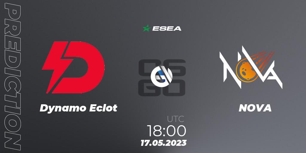 Dynamo Eclot contre NOVA : prédiction de match. 18.05.23. CS2 (CS:GO), ESEA Season 45: Advanced Division - Europe